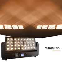 Projecteur de scène à tête mobile 200W 36 LED Strobe Light à faible entretien, éclairage de scène RGB DMX, contrôle d'éclairage de scène, lumières DJ