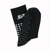 Chaussettes d'entraînement sportif d'automne avec logo antidérapant Technics tricotés pour le football, la course à pied et le cyclisme