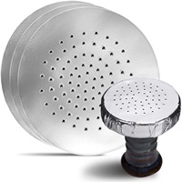 Accessoires pour chicha pas chers, papier d'aluminium rond robuste pour chicha de 12 cm avec trou