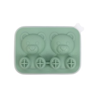 Moule à glaçons en silicone de qualité alimentaire, design spécial, largement utilisé, pour sucettes glacées maison en forme d'ours, facile à démouler, vente en gros