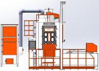 Machine de sablage à pression CNC automatique à chariot BC-2525TPSYB-3D