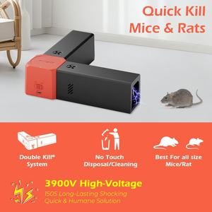 2025 piège à souris à tuer rapide intérieur puissant Rat Zapper haute tension puissant attrape-rongeurs piège à Rat électrique réutilisable - Product Image 4