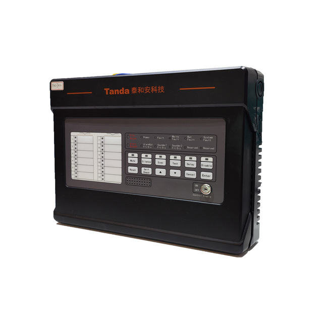 Tanda TXC7001 Conventional Fire Alarm Control Panel 1 Zone 32 Points LCD Display Wall Mount Backup Battery System