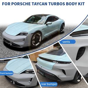 Kit carrosserie <span class=keywords><strong>Turbo</strong></span> <span class=keywords><strong>S</strong></span> pour <span class=keywords><strong>Porsche</strong></span> <span class=keywords><strong>Taycan</strong></span> Turismo, style ancien vers nouveau, pare-chocs avant, ailerons arrière, mise à niveau du kit carrosserie, lifting - Product Image 2