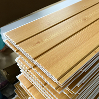Panneau de plafond en PVC, panneaux de plafond en plastique imperméables, aspect bois, faciles à installer, panneaux de plafond en PVC