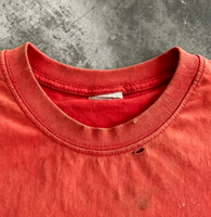 T-shirt personnalisé surdimensionné et court, style streetwear, avec motif graphique DTG, effet délavé vintage, en coton épais pour homme