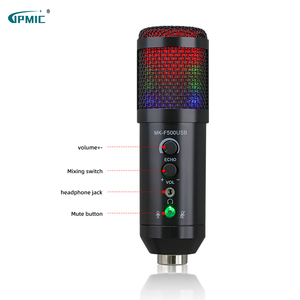 Micrófono USB Plug and Play para juegos para <span class=keywords><strong>PC</strong></span> Mac PS4/5, micrófonos de Podcast con Monitor de silencio RGB, reducción de ruido, micrófono con cable - Product Image 2