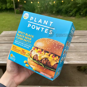 Boîte en papier pliable personnalisée écologique de qualité alimentaire pour <span class=keywords><strong>pizza</strong></span> surgelée, hamburger, hot-dog, sushi, chips – Vente en gros - Product Image 4