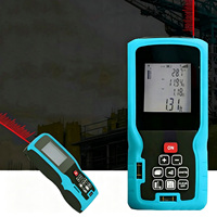 Télémètre laser 40 m avec écran LCD, précision 2 mm, protection IP54 (pluie, poussière), classe II laser, calcul de surface et de volume, pile AAA, 60 s