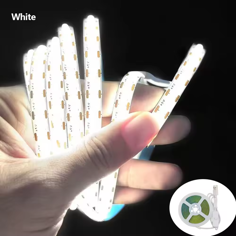 5V COB Flexible Light with USB Tape Switch Live Fill Light Atmosphere Mirror Headlight Gaming Room Decorative Light Strip · image 6
