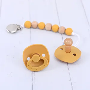 2024 New Design Hot Colors Baby Products Baby Dummy Natural Soft Rubber Silicone Pacifier for Teething Baby