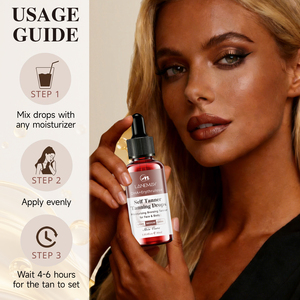 Sérum autobronzant hydratant naturel premium, éclatant et radieux, à absorption rapide, léger et longue tenue, pour un <span class=keywords><strong>bronzage</strong></span> soleil. - Product Image 4