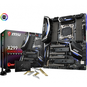 MSI X299 GAMING PRO CARBON AC 사용 마더 보드는 8xDDR4 256GB 메모리 소켓이있는 새로운 인텔 코어 X 시리즈 프로세서를 지원합니다 - Product Image 1