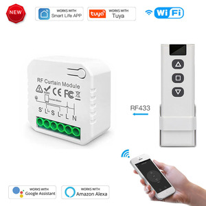 <span class=keywords><strong>Module</strong></span> de <span class=keywords><strong>commande</strong></span> de rideau automatique <span class=keywords><strong>WiFi</strong></span> RF à code <span class=keywords><strong>roulant</strong></span>, interrupteur pour moteur de <span class=keywords><strong>volet</strong></span> <span class=keywords><strong>roulant</strong></span> électrique, télé<span class=keywords><strong>commande</strong></span> sans fil Tuya, compatible Alexa et Google, portée 30m - Product Image 2