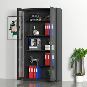 Armadietti Portadocumenti Neri a <span class=keywords><strong>Doppia</strong></span> Porta Impermeabili, Adatti per Uffici, Case, Garage, Palestre e Scuole - Product Image 5