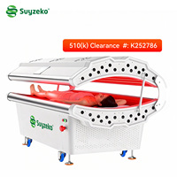 Lit de thérapie par la lumière rouge Suyzeko 510K homologué, à 5000 Hz, à infrarouge proche, pour la photobiomodulation, la récupération physique et la relaxation