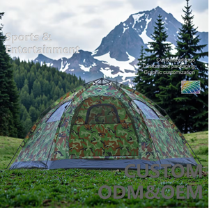 Tenda esterna mimetica doppia porta portatile funzione di apertura rapida automatica per campeggio in <span class=keywords><strong>montagna</strong></span> - Product Image 2