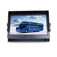 AHD Moniteur de vue arrière de 10.1 pouces avec caméra de recul Kit de caméra de recul sans fil pour camion Van Bus Ect