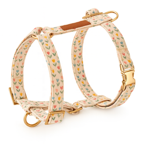 安全 脱出防止 引っ張り防止 キャンバス ピンク デザイナー ドッグハーネス ベスト リバーシブル カスタム卸売 大型犬・中型犬・小型犬用ハーネス - Product Image 4