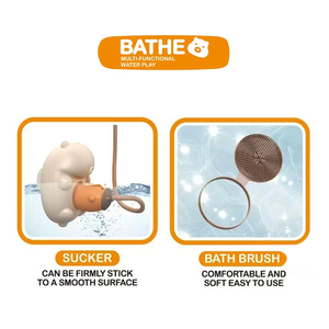 Jouet de bain pour bébé en forme d'ours mignon, ensemble de jouets aquatiques électriques avec douchette à ventouse, jouet sensoriel pour baignoire, cadeau de douche pour nourrisson - Product Image 3