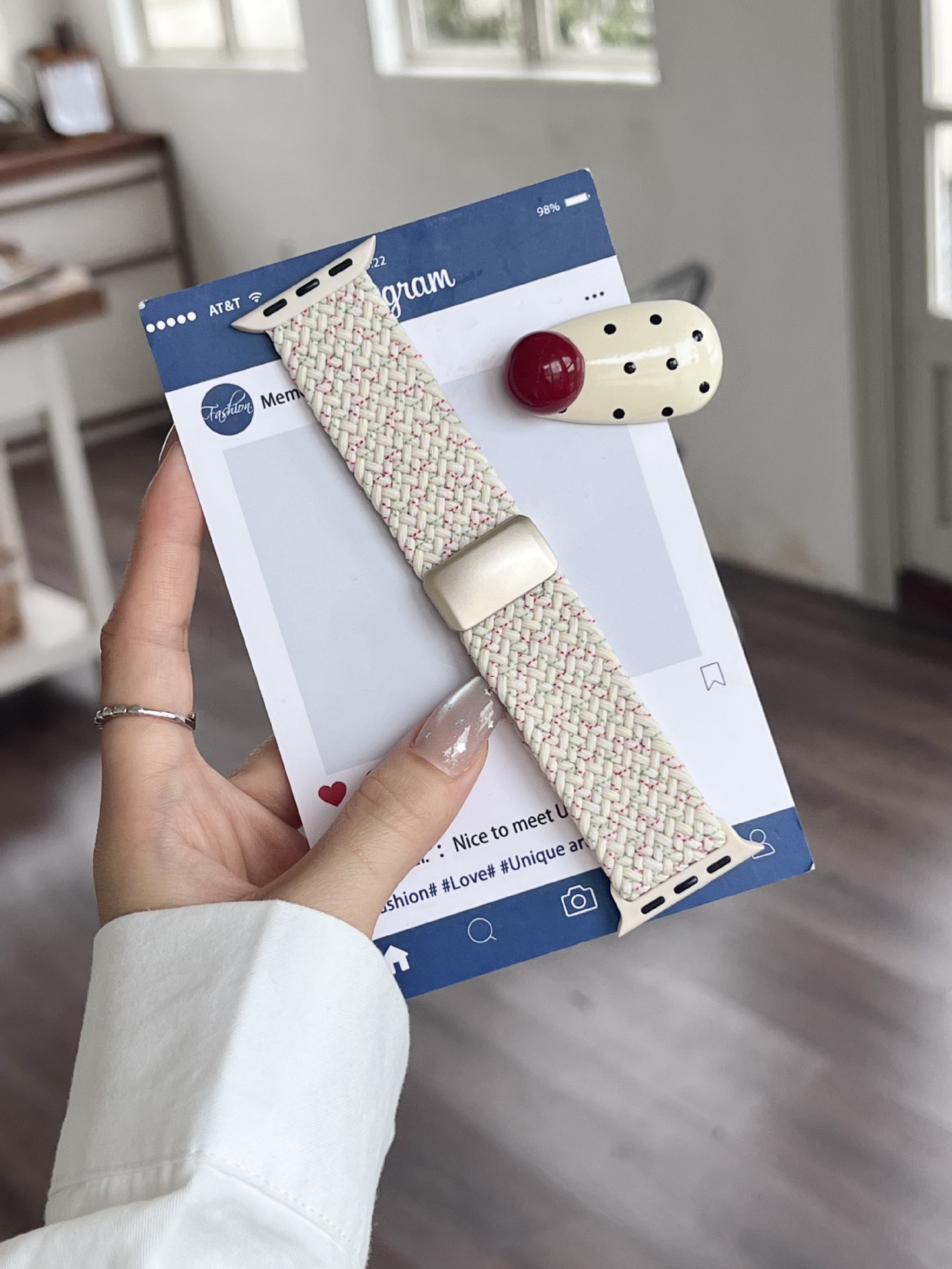 Grille colorée blanche