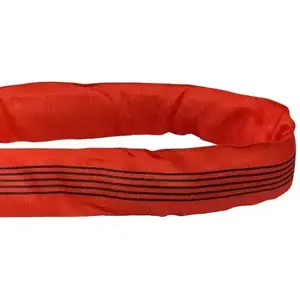 Suoli China Leverancier 5ton Duurzame Veiligheid Flexibele Polyester Rode Lifting Ronde Sling