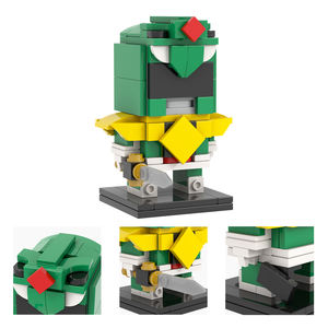 Guerrier MOC7490-7495 en vert rouge bleu jaune rose noir Zyurabger Science Fiction film assembler bricolage blocs de construction enfants jouets - Product Image 6