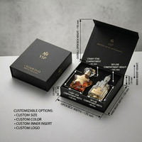 Boîte d'emballage de parfum de luxe avec fermeture magnétique personnalisée avec insert en papier Boîtes cadeaux rigides pour flacons de parfum Coffrets cadeaux