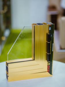 Shalumi 6000 Series Golden <b>Aluminum</b> <b>Profile</b> with Cutting Service for Alloy Frame Doors Windows Premium Surface Finish Vietnam - Product Image 3