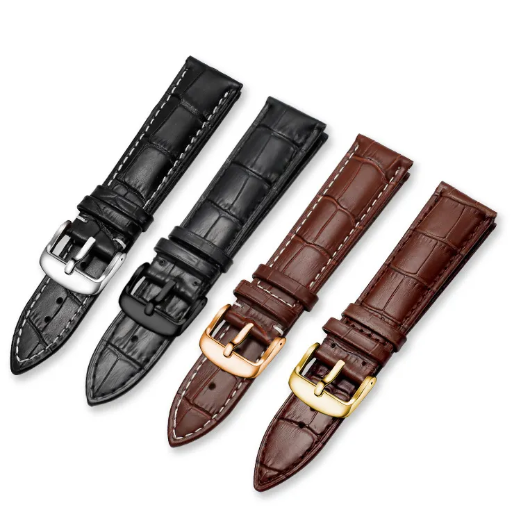 2023 Custom New Arrival Design High Quality Wide Strap Vintage Tanned Leather Luxury Wrist Watch Band Leather Watch Strap