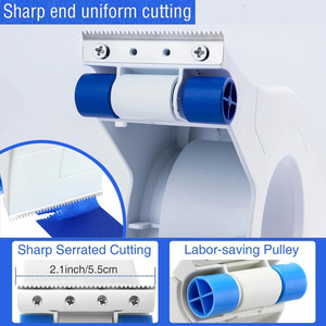 Applicatore di Nastro Adesivo Facile da Usare, Adatto per Nastri Fino a 35 mm di Larghezza, Dispenser di Nastro Bianco per Bordi, Battiscopa, Telai di Porte, Pittura - Product Image 4