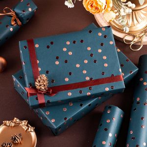Rollo de Papel de Regalo Azul Marino Homeral Manly, 46.8 Pies Cuadrados, de una Sola Cara, Reciclable, para el Día del Padre, Cumpleaños, Manualidades - Product Image 5