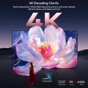 Android TV xách tay trần chiếu HD 1080P proyector 4k 10000 lumen wifi màu xanh răng <span class=keywords><strong>mini</strong></span> thông minh Google chứng nhận chiếu - Product Image 4