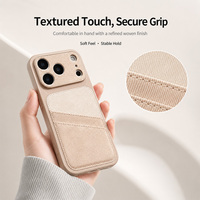Étui de protection 360° de luxe 2-en-1 en cuir avec fentes pour cartes et support pour S23-S26 Ultra