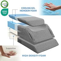 Couverture amovible refroidissant les oreillers réglables d'élévation de jambe de mousse de mémoire pour gonfler après la chirurgie
