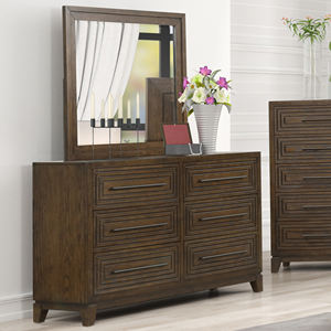 Mesita de Noche de 2 Cajones con Acabado en Nogal Oscuro, Mueble de Almacenamiento Resistente, Juego de Muebles de Madera Maciza para Dormitorio - Product Image 2