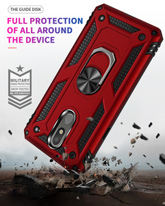 Rotate 360 Degree Ring Stand Magnetic Adsorption Thin Smart Phone Full Protective Case For <strong>LG</strong> <strong>Aristo</strong> <strong>4</strong> plus - Product Image 4