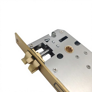 Corps de serrure à mortaise en acier inoxydable silencieux <span class=keywords><strong>anti</strong></span>-effraction 5850 avec loquet en cuivre pour porte intérieure, personnalisé en usine, vente en gros - Product Image 5