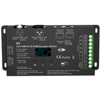 Contrôleur LED DMX Master Skydance D5 12-24VDC 5 canaux CV PWM Dimming DMX512 & RDM pour bande LED RGB+CCT
