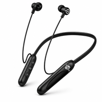 ENC Deep Bass, Bluetooth 5.3, Magnetik, HIFI, IPX5 Olahraga, 20 Jam Waktu Putar Earphone Neckband Nirkabel Headset