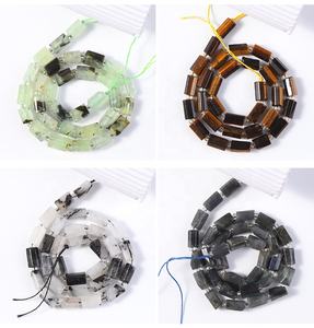 Perles d'agate <span class=keywords><strong>de</strong></span> Quartz en cristal <span class=keywords><strong>de</strong></span> guérison, pièces, <span class=keywords><strong>de</strong></span> forme cylindrique, accessoires <span class=keywords><strong>de</strong></span> bijouterie - Product Image 5