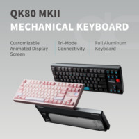 Teclado Mecánico QK80 MKII con Intercambio en Caliente, Pantalla GIF Personalizable, Batería de 8000mAh, Venta al Por Mayor B2B para Distribuidores