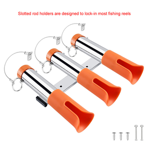 <span class=keywords><strong>Support</strong></span> mural pour cannes à pêche ISURE MARINE en acier inoxydable, <span class=keywords><strong>support</strong></span> pour 3 cannes avec manchon en PVC pour yacht marin, camping-car - Product Image 2