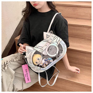 Personnalisable mignon chat transparent en PVC pour Ita sac à la mode fermeture à bouton sac de messager pour dames et filles forme personnalisée - Product Image 3