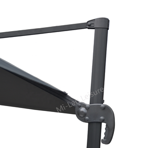 Parasol suspendu Roma de luxe commercial 3x3M en aluminium et acier DC-UM-101-S3 - Product Image 2