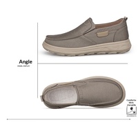 Mocassins Homme à Bout Rond, Tige en Maille, Semelle Intermédiaire en PU, Semelle Extérieure en Caoutchouc, Légers, Résistants à l'Usure, Coutures, Chaussures Décontractées Printemps