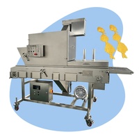 Machine industrielle automatique de panure pour la viande, les crevettes, les filets de poisson, les nuggets de poulet et les anneaux d'oignon