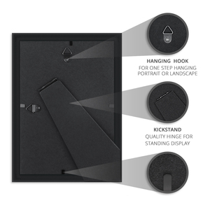 Phong cách mới thời trang Quà Tặng tùy chỉnh bán buôn PS 4x6 5x7 8x10 8.5x11 nhựa đen xám trắng hình ảnh khung - Product Image 5