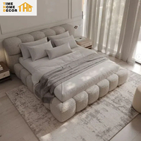 Cadre de lit nuageux luxueux de dernière génération, lits doubles Queen à Foshan, meubles de chambre à coucher