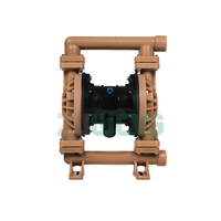 Pompe à eau pneumatique à diaphragme en fluoroplastique ZJWOG QBK-40, mini-pompe chinoise pour traitement des eaux usées, pression 8 bars, garantie 1 an